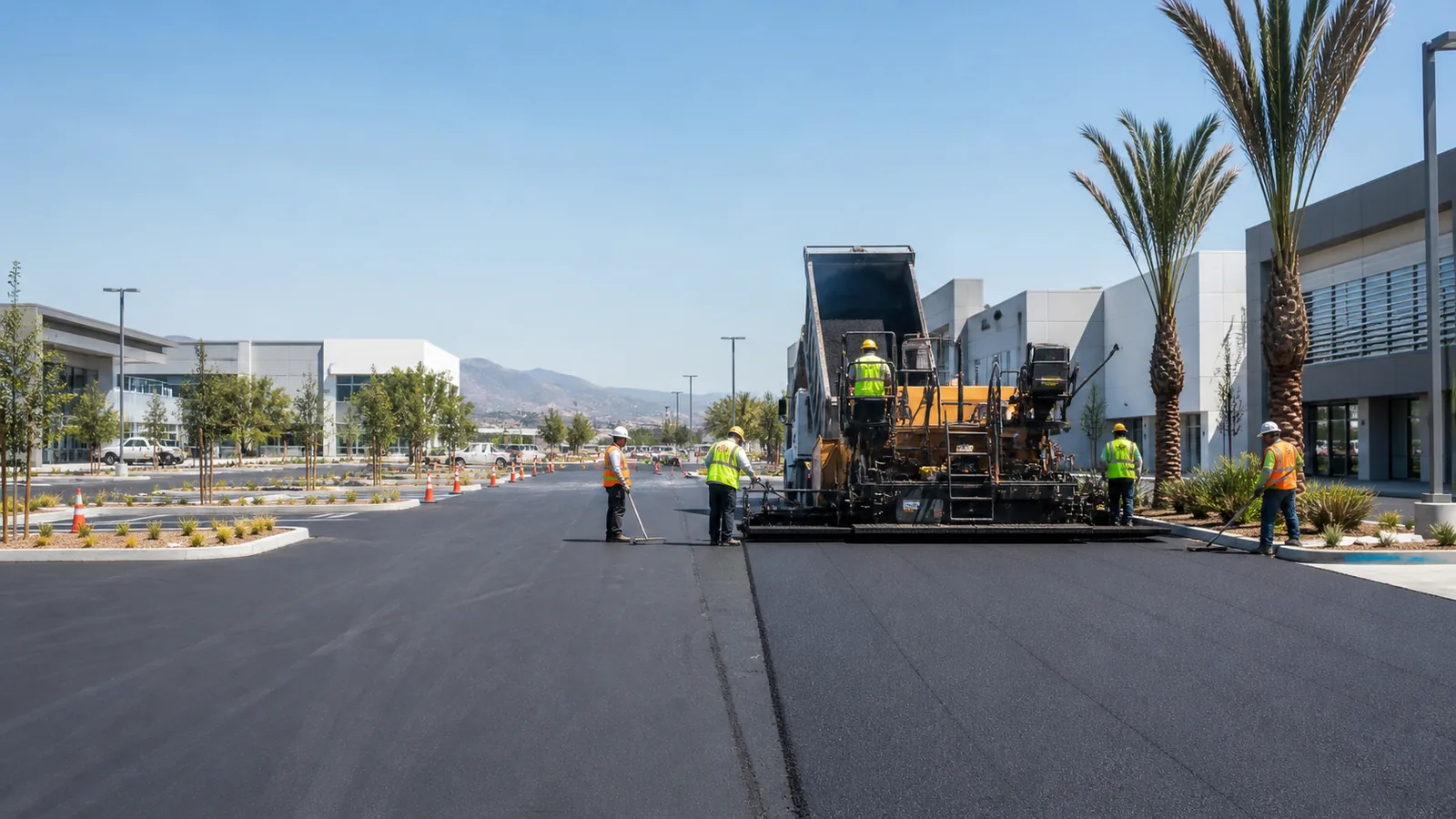 Representative asphalt paving imagery